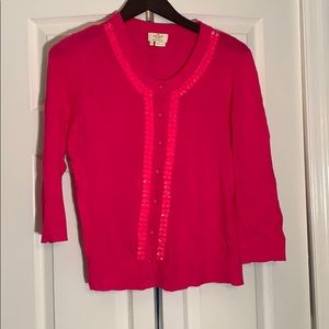 Hot pink Kate Spade New York cardigan